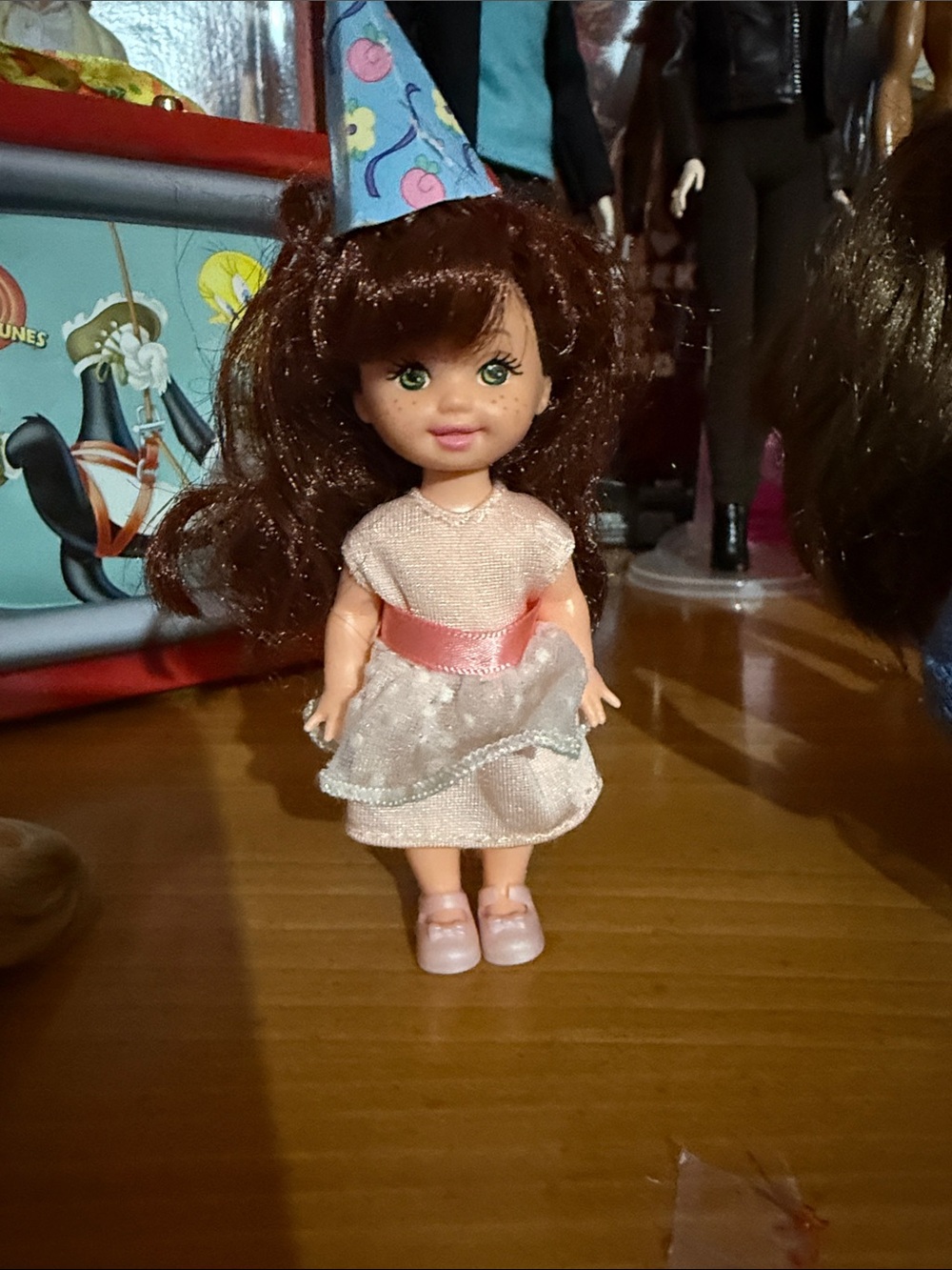 Birthday Chelsea Doll in Party Dress. Barbie’s little sister